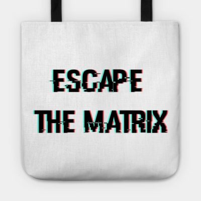 Escape The Matrix Glitched Design Tote Official Andrew-Tate Merch