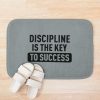 Discipline Is The Key To Sucess Inspirational Quote Bath Mat Official Andrew-Tate Merch