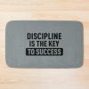 Discipline Is The Key To Sucess Inspirational Quote Bath Mat Official Andrew-Tate Merch