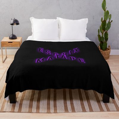 Escape Matrix Neon Purple Throw Blanket Official Andrew-Tate Merch