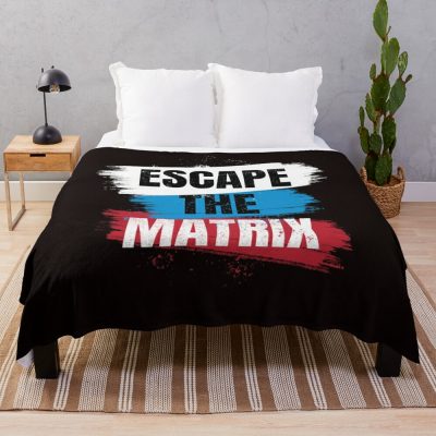 Escape The Matrix Throw Blanket Official Andrew-Tate Merch