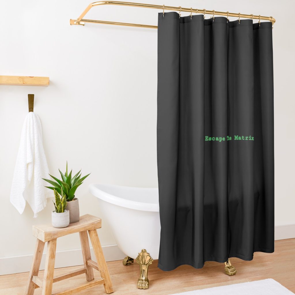 Escape The Matrix Shower Curtain Official Andrew-Tate Merch