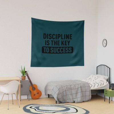 Discipline Is The Key To Sucess Inspirational Quote Tapestry Official Andrew-Tate Merch